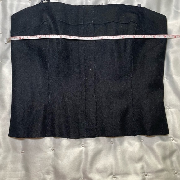 Laundry By Shelli Segal Black Strapless Top sz 8 - Picture 4 of 10